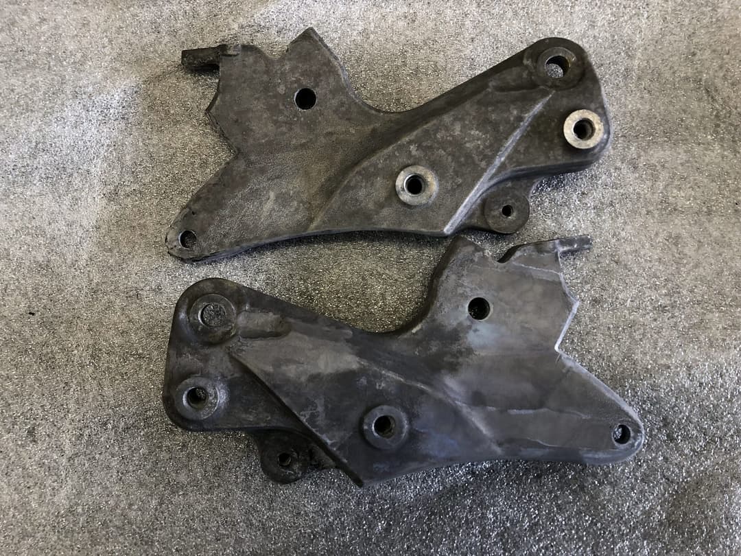 Cast brackets before refinishing